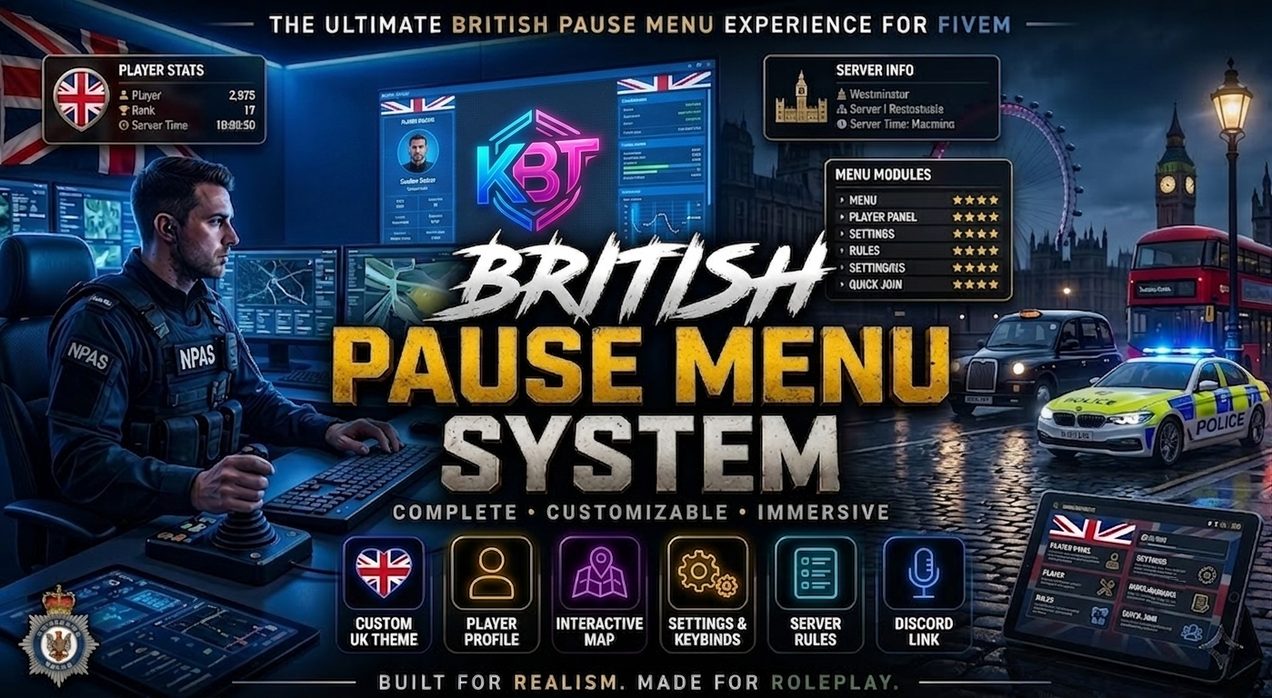 British Pause Menu System