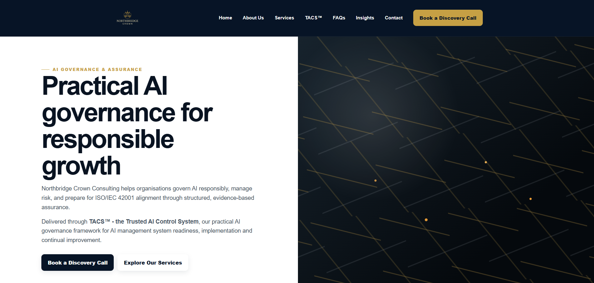 Northbridge Crown Consulting website created by KBT Development
