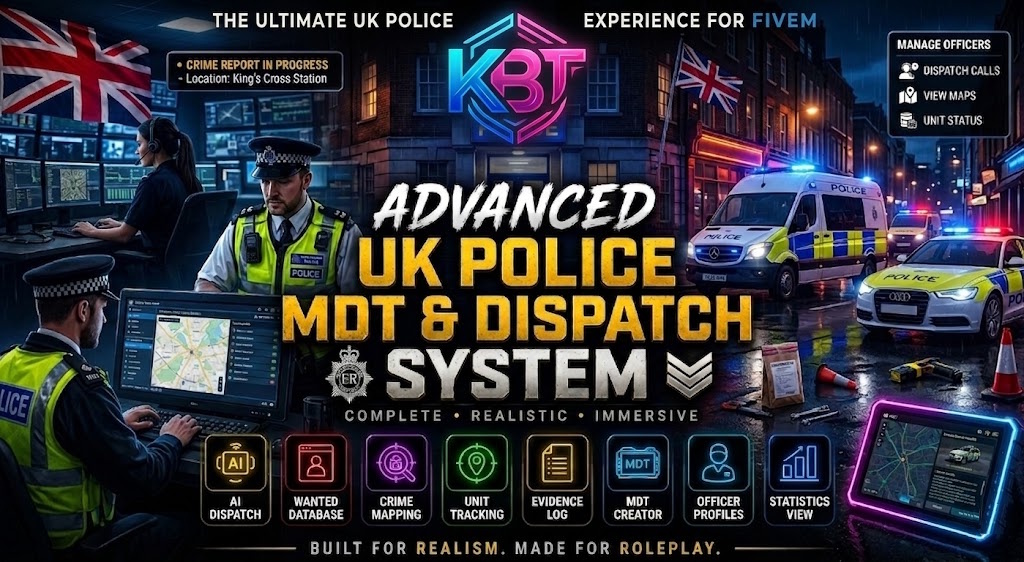 Advanced UK Police MDT and Dispatch System